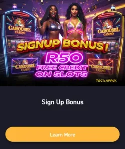 carousel casino sign up bonus